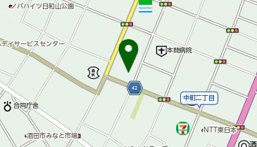 酒田看護専門学校の地図画像
