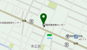 勤労者体育センターの地図画像