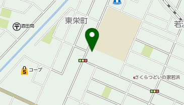 若浜学区コミュニティ防災センターの地図画像