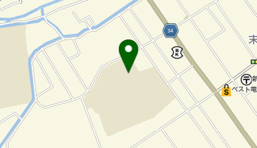 日新小学校体育館の地図画像