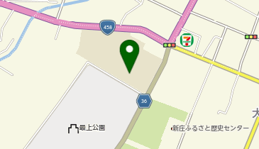 新庄中学校体育館の地図画像