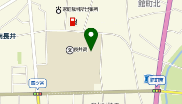 長井高等学校体育館の地図画像
