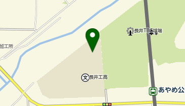 長井工業高等学校体育館の地図画像