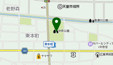 中央公園の地図画像