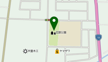 北部公園の地図画像