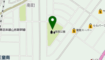 南部公園の地図画像