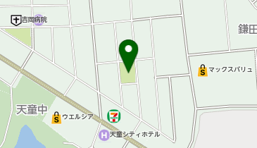 鍬の町公園の地図画像