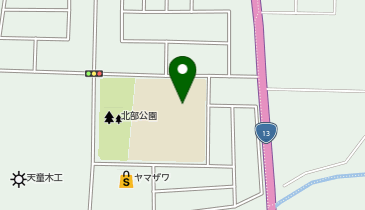 天童北部小学校(屋内運動場)の地図画像