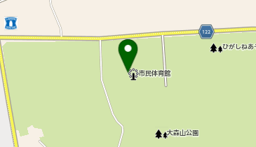 東根市民体育館の地図画像