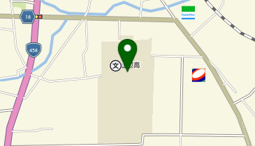 県立山辺高等学校体育館の地図画像