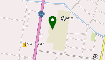 県立谷地高等学校の地図画像