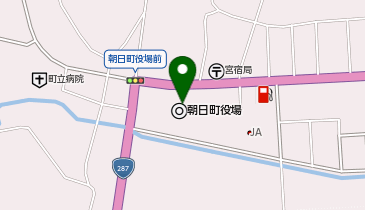 朝日町開発センターの地図画像