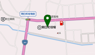 朝日町民体育館の地図画像