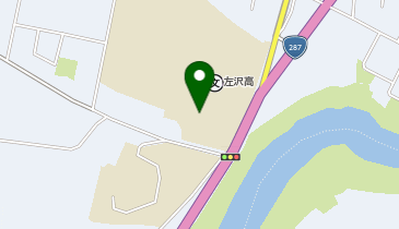 県立左沢高等学校の地図画像