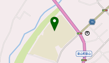 金山中学校グラウンドの地図画像