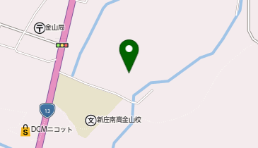 新庄南高校金山校グラウンドの地図画像