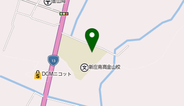 新庄南高金山校体育館・武道館の地図画像