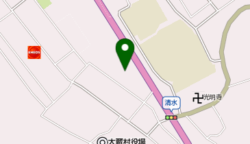 大蔵村中央公民館の地図画像