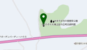 県立考古資料館の地図画像