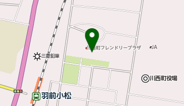 川西町フレンドリープラザの地図画像