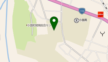 小国中学校体育館の地図画像