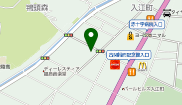 福島市音楽堂の地図画像