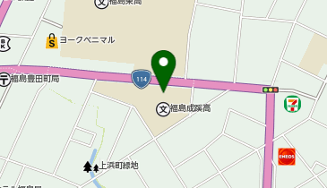 福島成蹊高等学校の地図画像