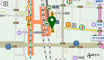 JR福島駅の地図画像