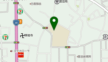 富田小学校の地図画像