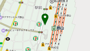 郡山駅西口駅前広場の地図画像
