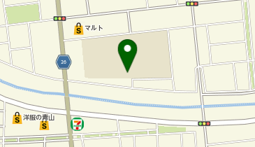平第三小学校校庭の地図画像