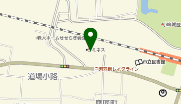 白河市文化交流館コミネス駐車場の地図画像