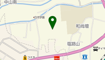 白河第二中学校体育館の地図画像