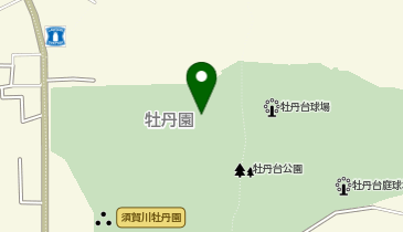 牡丹台野球場の地図画像