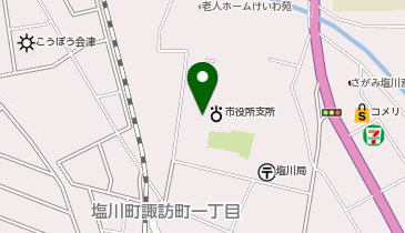 塩川体育館の地図画像