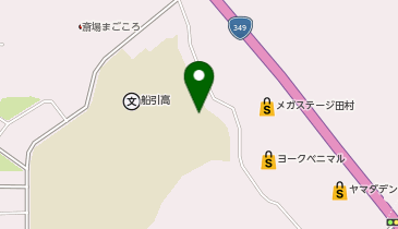 船引高等学校体育館の地図画像