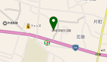 伊達中央交流館の地図画像
