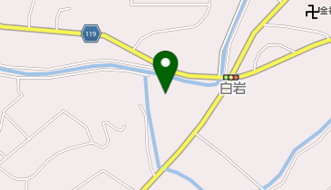 白沢公民館白岩分館の地図画像