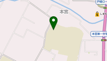 本宮第一中学校校庭の地図画像