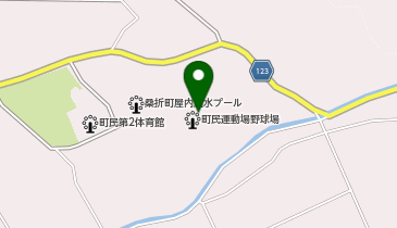 町民体育館の地図画像