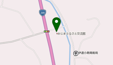 おじまふるさと交流館の地図画像