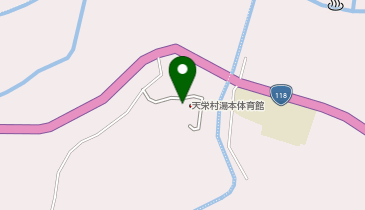 天栄村湯本体育館の地図画像