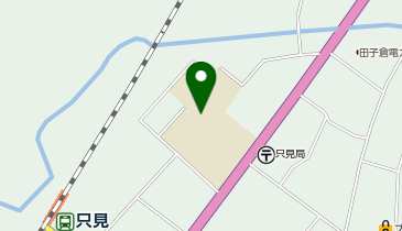 只見小学校 校庭の地図画像