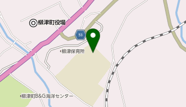 柳津小学校体育館の地図画像