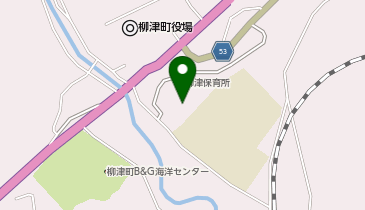 柳津保育所園庭の地図画像