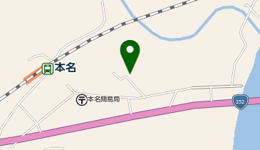 本名公民館の地図画像