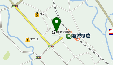 棚倉町立図書館の地図画像