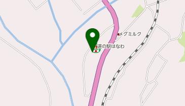道の駅はなわの地図画像
