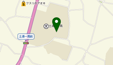 土浦第一高等学校の地図画像