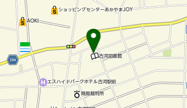 古河東公民館の地図画像